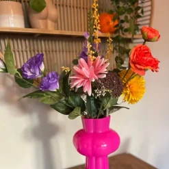 Boeket kunstbloemen - multikleur - 60 cm