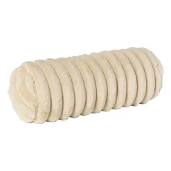 Bolster kussen rib - beige - ø15x45 cm