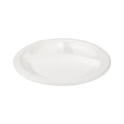 Borden bagasse met 3 vakken - set van 12 - ø26 cm