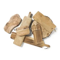 Borrelplank acacia met handvat - 70x19x1.5 cm