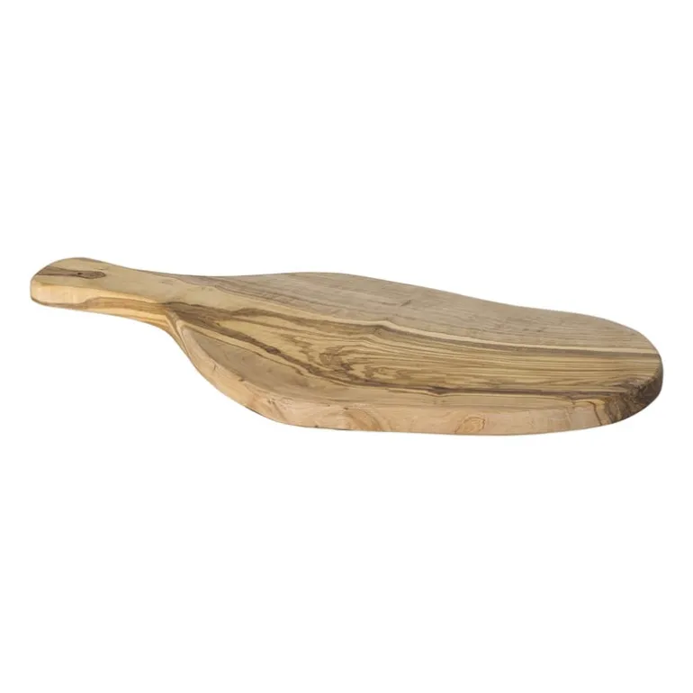 Borrelplank olijfhout groot - bruin - 41x17 cm