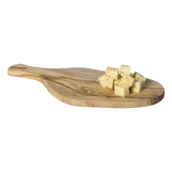 Borrelplank olijfhout groot - bruin - 41x17 cm