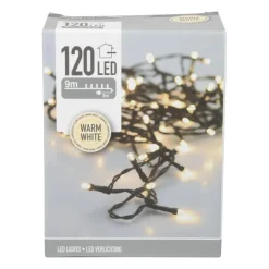 Buitenverlichting 120 LED - warm wit - 9 meter