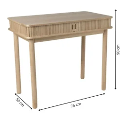 Bureau Uppsala - naturel - 76x90x50 cm