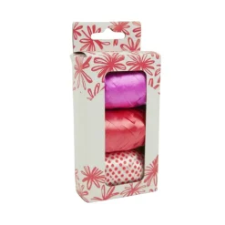 Cadeaulinten mix - rood/roze/wit - set van 3