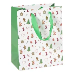 Cadeautas holly jolly maat M - diverse varianten