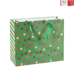 Cadeautas holly jolly maat L - diverse varianten
