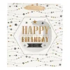 Cadeautasje Happy birthday - ster - 23x26 cm