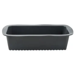 Cakevorm siliconen - grijs - 27x14x6.5 cm