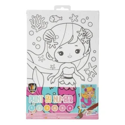 Canvas - kleuren op nummer - 30x20 cm