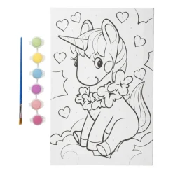 Canvas - kleuren op nummer - 30x20 cm