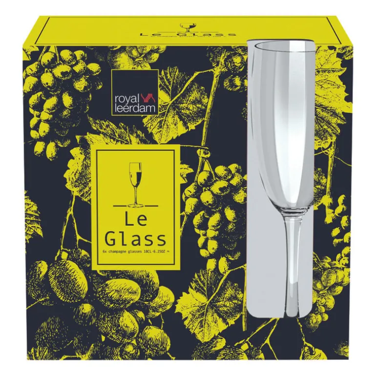 Champagne glazen - 180 ml - set van 6
