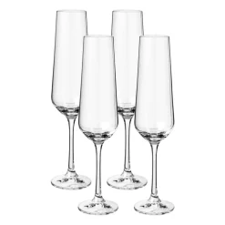 Champagne glazen kristal - 200 ml - set van 4