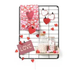 Clips voor wandrek - zwart - set van 6