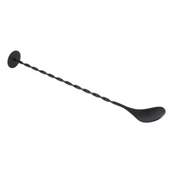 Cocktail lepel - zwart - 3,2x27,5 cm