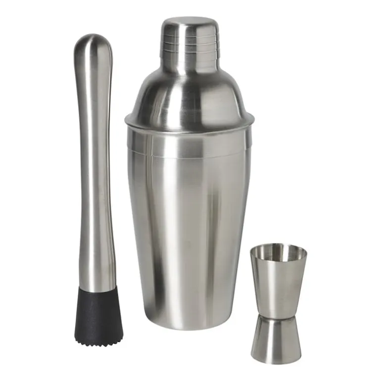 Cocktailshaker - zilverkleurig - 500 ml