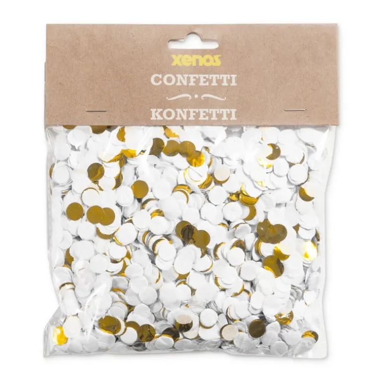 Confetti - wit / goud