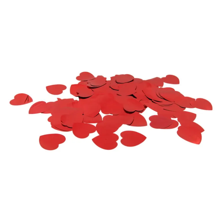 Confetti hart rood