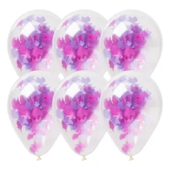 Confettiballonnen unicorn - set van 6
