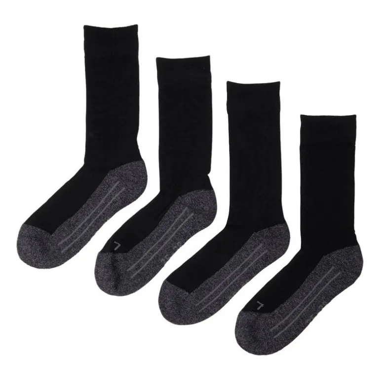 Coolmax bamboe sokken 35/38 - zwart - 2 paar