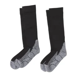 Coolmax compressie sokken 2 paar - zwart - maat 43-46