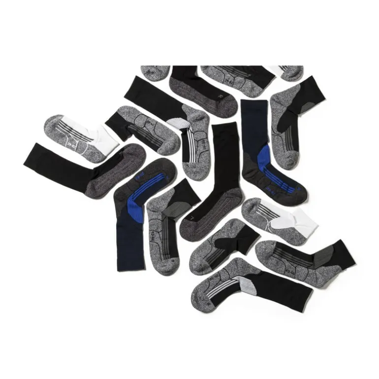 Coolmax enkelsokken - 39/42 - wit/grijs - 2 paar