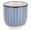 Cup blue print - stripes - 150 ml