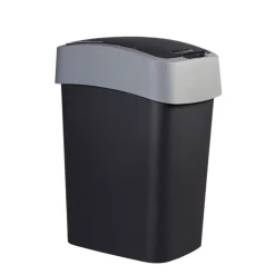 Curver flip bin prullenbak - grijs - 45 liter