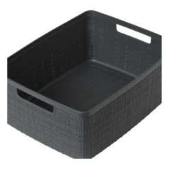 Curver jute opbergmand M - 12 liter - grijs