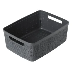 Curver jute opbergmand S - 5 liter - grijs