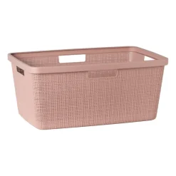 Curver jute wasmand - 46 liter - roze