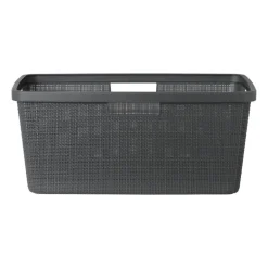 Curver jute wasmand - 46 liter - grijs