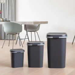 Curver prullenbak mistral flat - grijs - 25 liter
