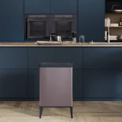 Curver prullenbak Verto - rosékleurig/zwart - 54 liter