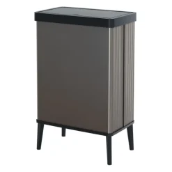 Curver prullenbak Verto - grijs/zwart - 54 liter