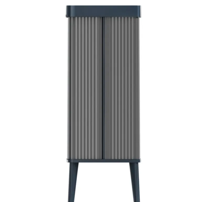 Curver prullenbak Verto - grijs/zwart - 54 liter