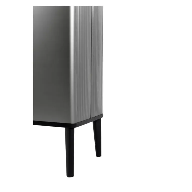 Curver prullenbak Verto - grijs/zwart - 54 liter