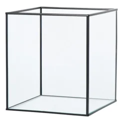 Deco box groot - zwart - 20x16x16 cm