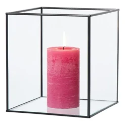 Deco box groot - zwart - 20x16x16 cm