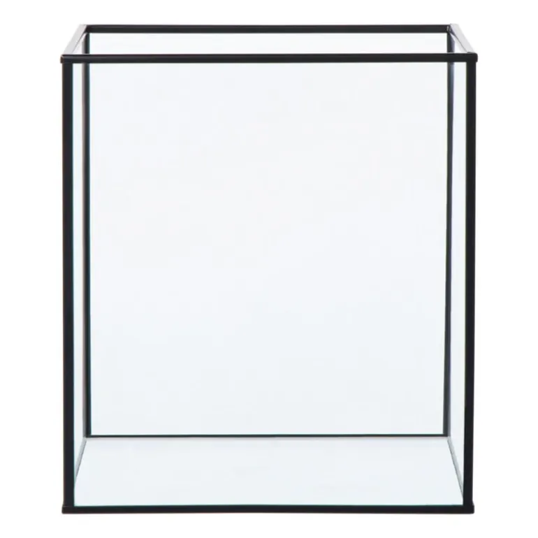 Deco box groot - zwart - 20x16x16 cm