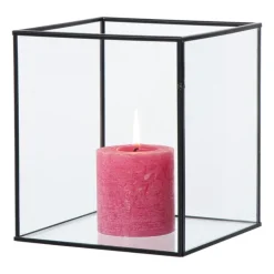 Deco box klein - zwart - 18x16x16 cm