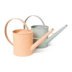 Decoratie gieter metaal - diverse kleuren - 22x34.5x12.5 cm