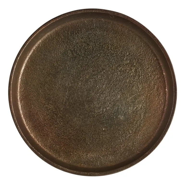 Decoratieplateau - antiek goud - ⌀25 cm