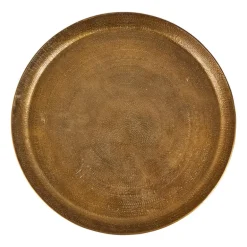 Decoratieplateau reliëf - antiek goud - Ø29 cm