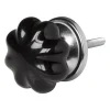 Deurknopje pompoen - zwart - ø3.5 cm