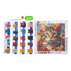 Diamond painting kat - 30x30 cm
