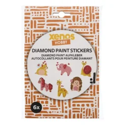 Diamond painting stickers DIY - set van 6 - diverse varianten