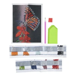 Diamond painting vlinder - 18x14 cm