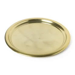 Dienblad goud - aluminium - ø38 cm