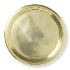 Dienblad goud - aluminium - ø38 cm